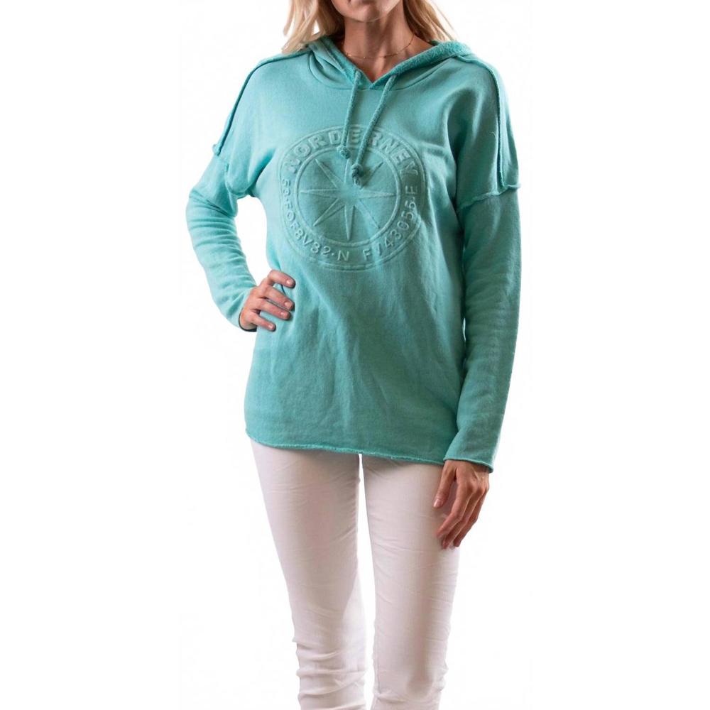 NEW GIGI MODA nordernen pull-on hoodie in lake green